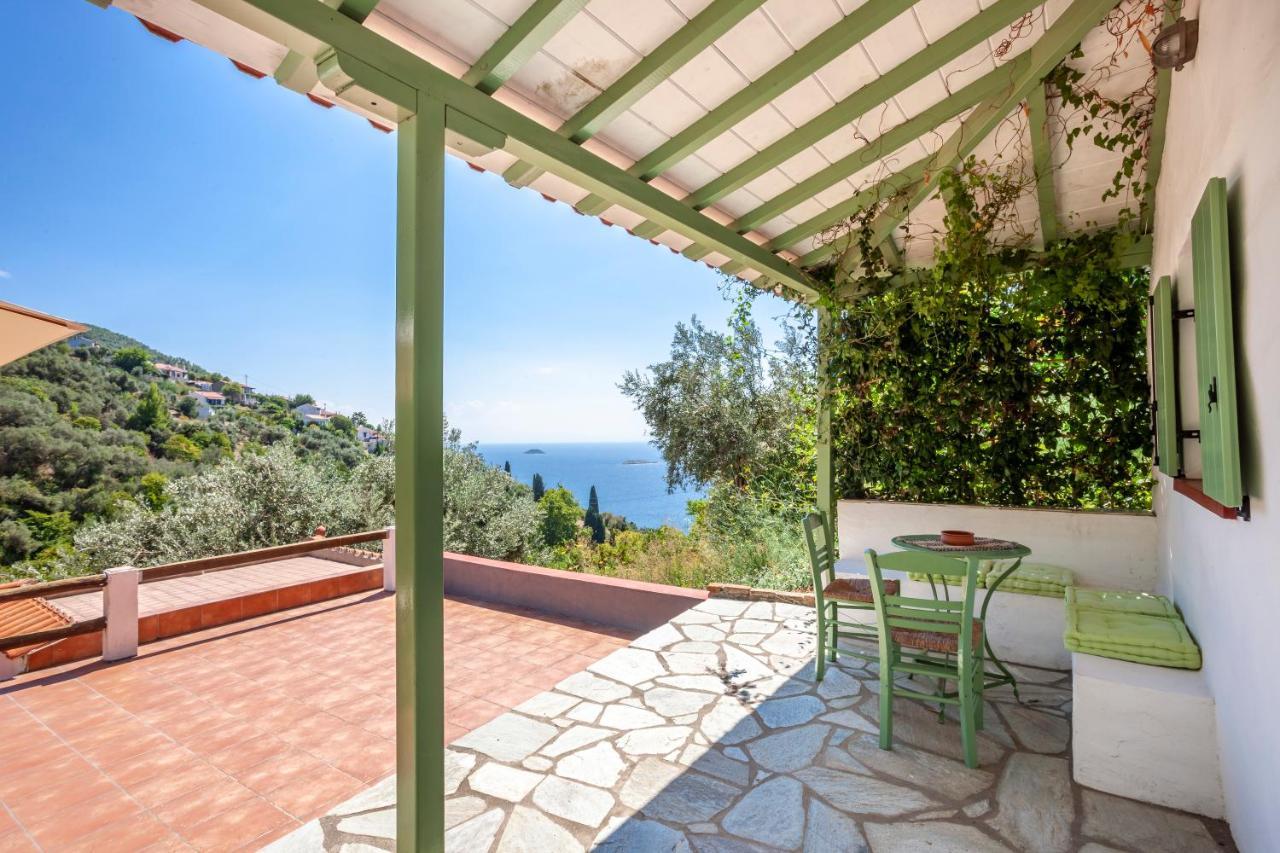 Olea Skopelos Villas With Swimming Pools & Sea View Panormos  Buitenkant foto