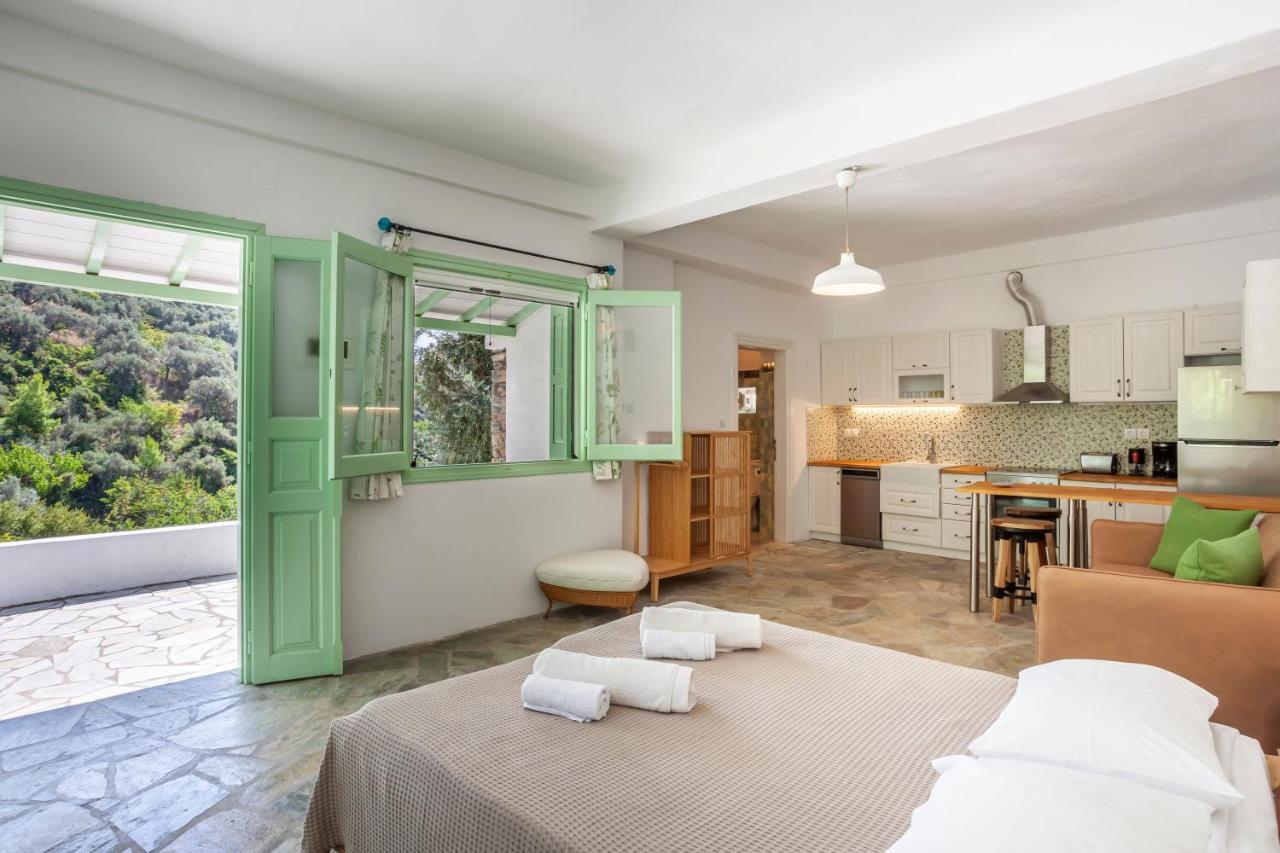 Olea Skopelos Villas With Swimming Pools & Sea View Panormos  Buitenkant foto